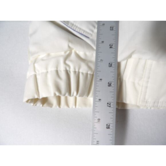 Vintage Izzi Winter Jacket Puffer Womens Large 12/14 White Blue Teal 80s 90s - Picture 14 of 16